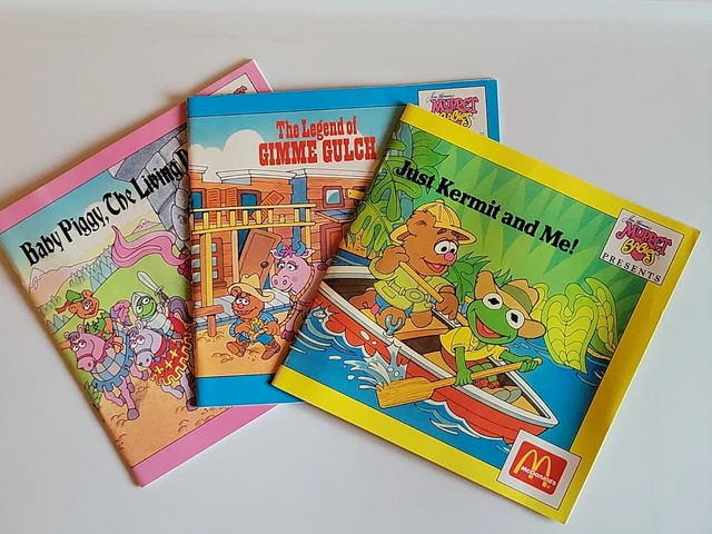 McDonalds 1988 MUPPET BABIES KERMIT THE FROG, MISS PIGGY, FOZZIE BOOKS & INSERTS