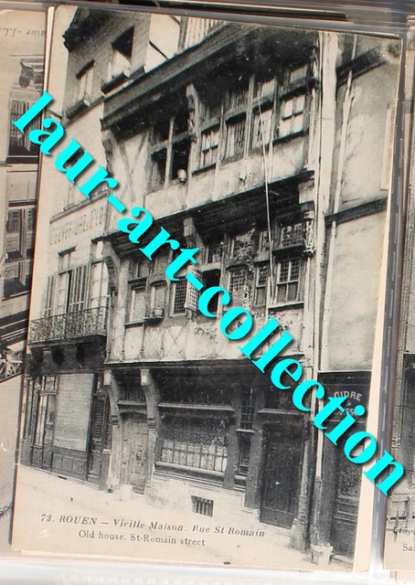 CPA 76 ROUEN, Vieille Maison Rue Saint Romain, Commerce, Carte Postale ...