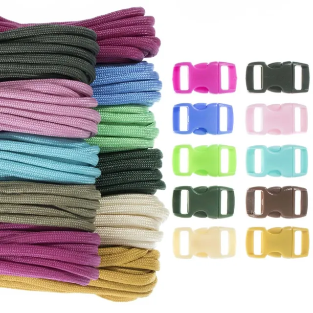 PARACHUTE CORD COMBO Kits for Crafting, Camping, Survival, & Emergency Kit  $19.99 - PicClick