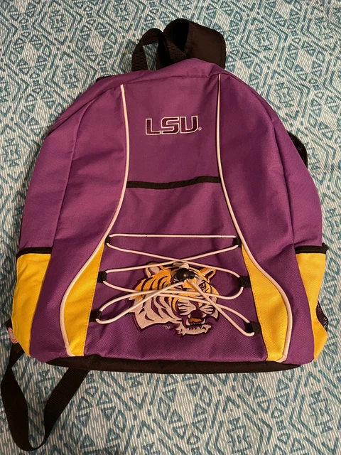 NCAA Football LSU Tigers College Backpack 2 Strap Bag Backpack Unisex Adult READ