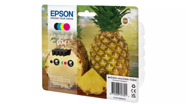 Cartuccia Epson 604 inchiostro Multipack Nero/Cyan/Magenta/Gial Ananas originale