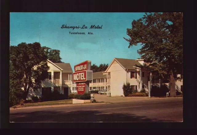 Postcard : Alabama - Tuscaloosa Al - Shangri-La Motel 1967 View