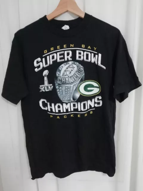 Green Bay Packers Super Bowl Champions XLV NFL T-shirt Men's M Sports Tee