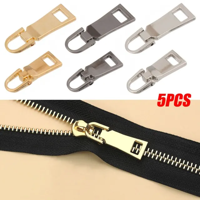 Sewing Kit Detachable Metal Zipper Head Metal Zip Zipper Pull Zipper Slider