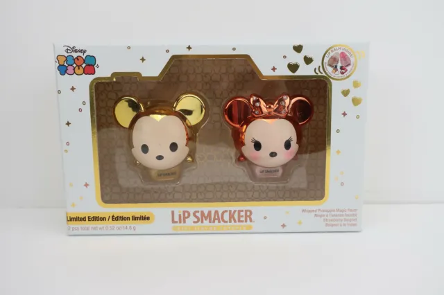 Disney Tsum Tsum Mickey & Minnie Mouse Rose Gold Limited Edition Lip Smacker