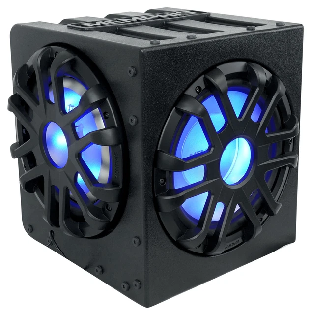 Memphis Audio MME10TSP 400w Marine 10" Powered Subwoofer w/(2) Passive Radiators