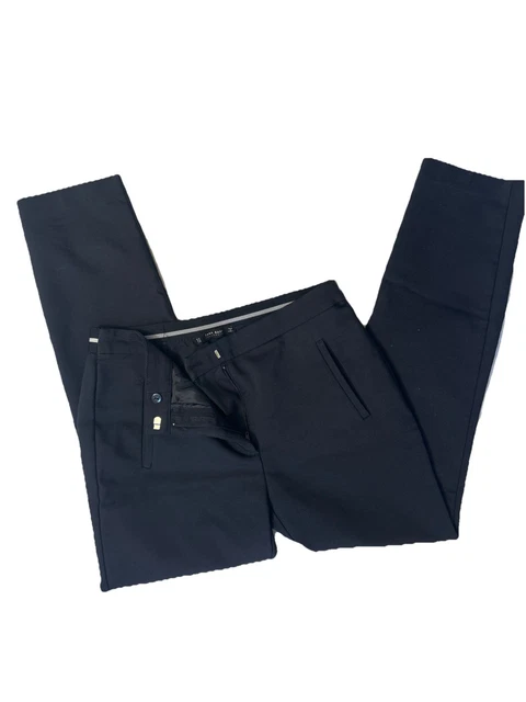 Pantalon Jeans Noir Zara - Coupe Large - Taille 40-42 - Occasion En Très Bon état