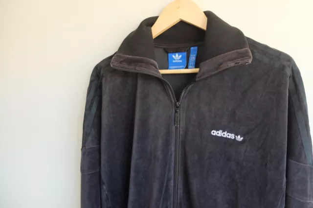 Giacca tuta Adidas Originals Challenger velluto velluto L trifoglio nero