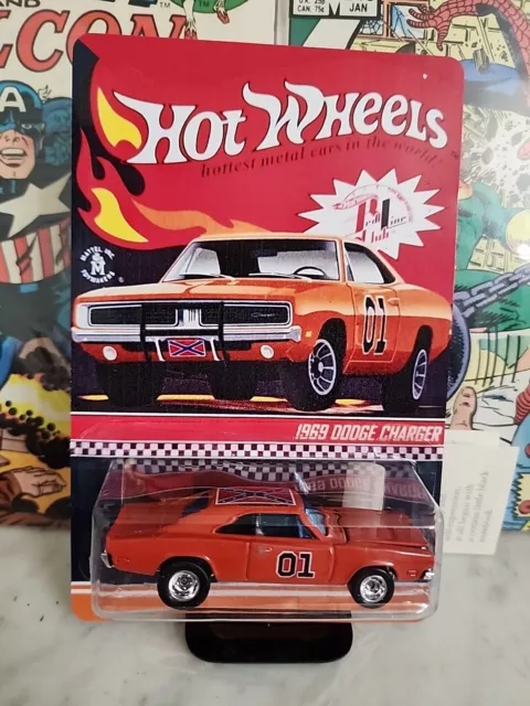 HotWheels~CUSTOM~69 Dodge Charger Dukes Of Hazzard General Lee LIMITED w/protctr