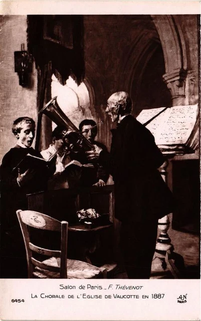 CPA AK Salon de Paris F. THÉVENOT La Chorale de l'Église de Vaucotte (703283)