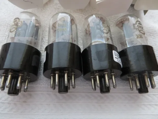 radio vacuum tubes  Four 6SL7/67H9C Russian Test results included