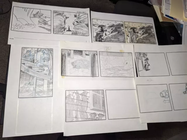 Pinky and The Brain Animation Cel vtg Cartoons Production Art STORYBOARDS 111