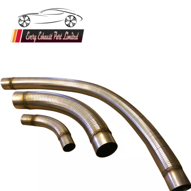 Exhaust Pipe Stainless Steel Polylock Flexible Tube With Collars Any Size 3