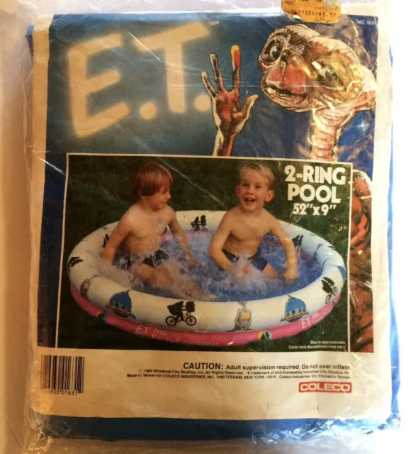 Vintage 1982 E.T. Extra-Terrestrial Inflatable Swimming Pool COLECO New Sealed