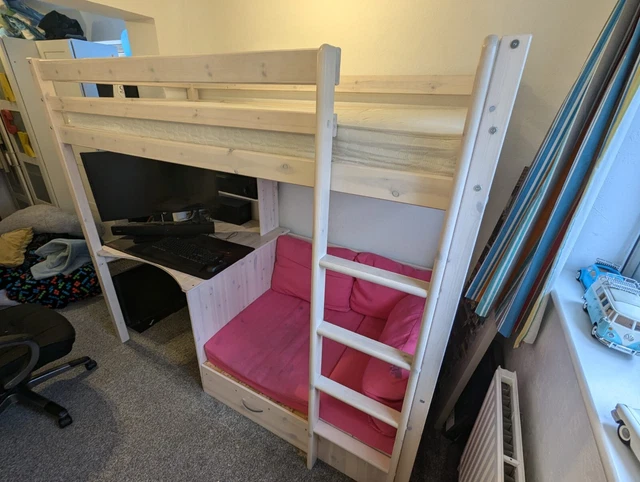 Thuka hit high sleeper bed with desk & chairbed instructions outlet