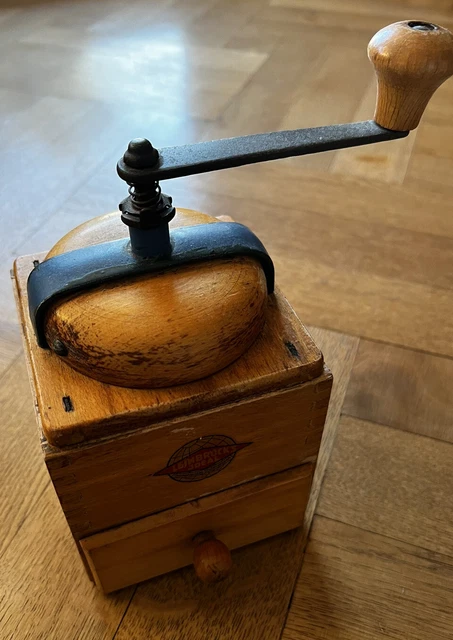 Kaffeemühle um 1945 - Leinbrocks Ideal Vintage Funktionstüchtig- Holz