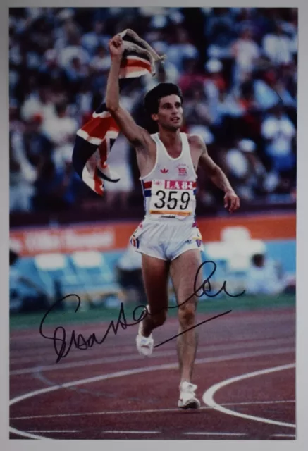 Sebastian Coe Signed Autograph 12x8 Photo Olympics Athletics 1500m COA AFTAL