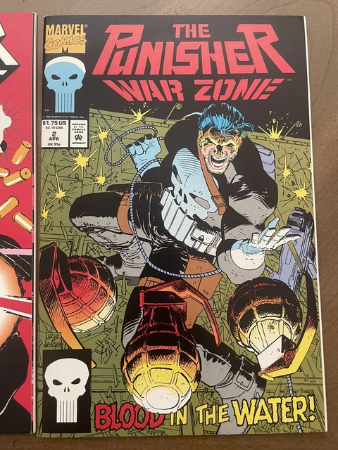 The Punisher: War Zone, Vol. 1 #1,2 NM John Romita Jr. Cover Marvel Comics 1992 3