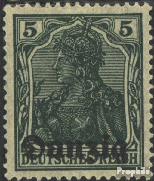 Gdansk 1 neuf 1920 allemagne-surcharge