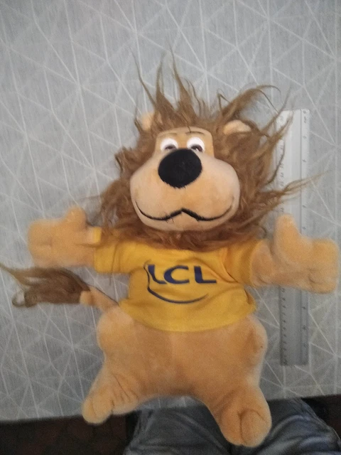 Peluche Lion Mascotte LCL Tour De France 2017 - Maillot Jaune - 32 Cm