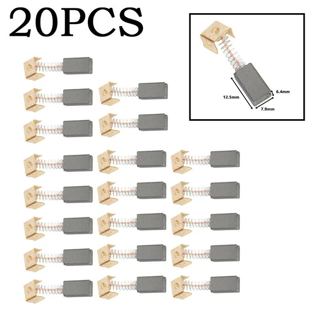 2 Paires Balais Carbone 13x8x6.3mm Pour DeWalt D25002K D25003K DW561 - Référence 401853-01