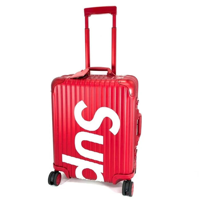 Supreme x RIMOWA Red 'Topas 45L' Rolling Luggage