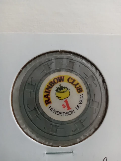 $1 Rainbow Club Casino Chip Henderson Nevada Gambling Poker Chip Token