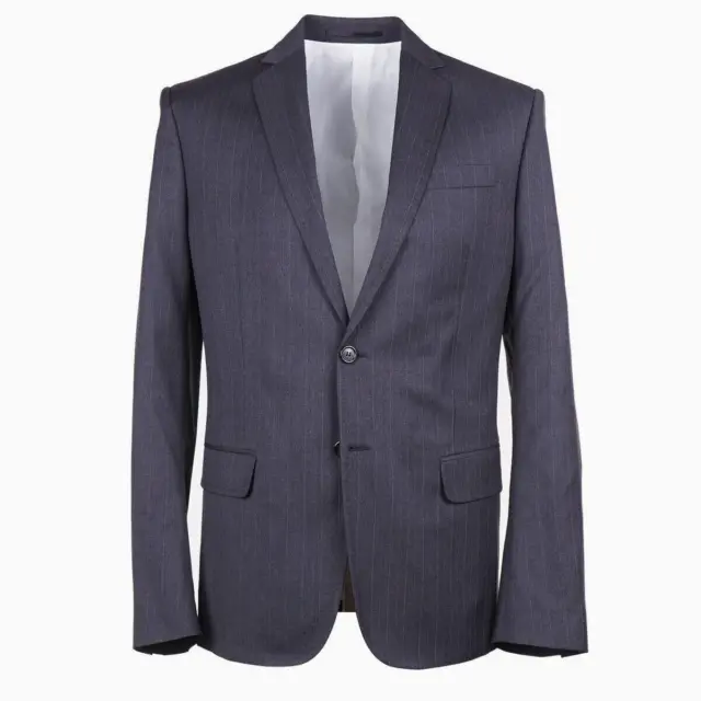 DSquared2 Extra-Slim 'Paris' Charcoal Gray Pin Stripe Wool Suit 42R (Eu 52) NWT