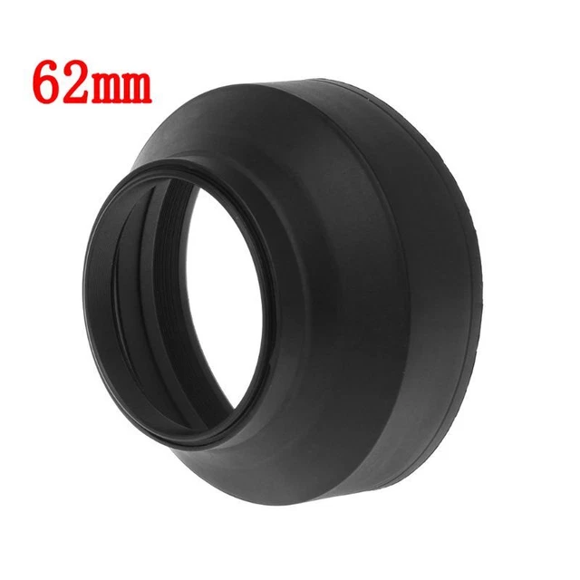 Durable Rubber 3 Stage Lens Hood Lens Photography Camera Hood Accessories