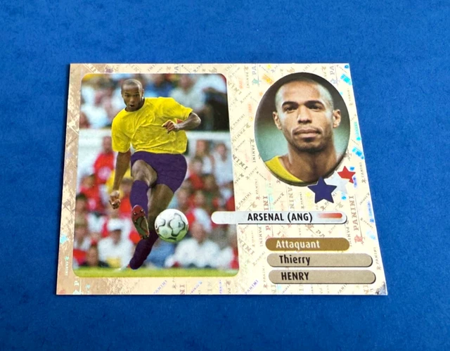 Panini NEUF Champions League 2000 2001 Arsenal Rookie sticker THIERRY HENRY recrue football image vignette - Collection