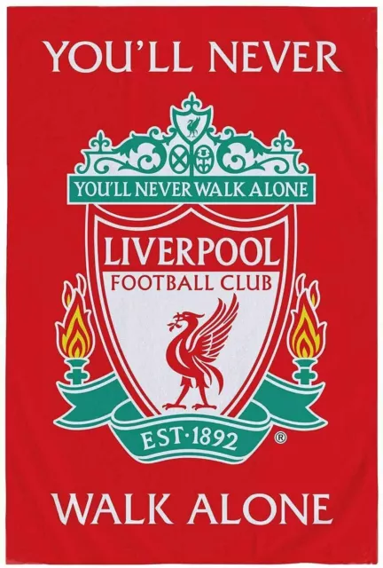 Liverpool FC Fleece Blanket Bed Throw Soft Red Liverpool Merchandise YNWA Beddin