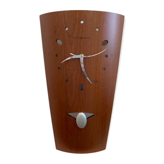 Orologio da parete in legno con pendolino Ciliegio 43 cm Made in Itlay