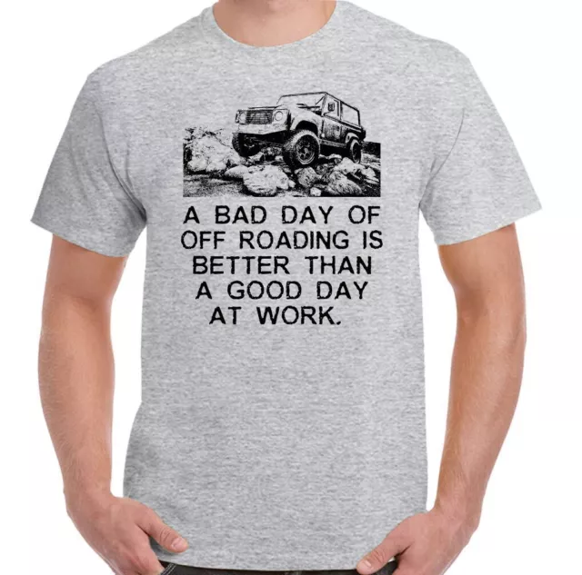 T-shirt 4x4 divertente da uomo A Bad Day Off Roading 90 110 SVX 11
