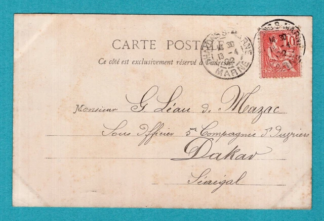 Châlons-sur-Marne, La Prefecture ""1902"": CPA, old postcard / MC 2