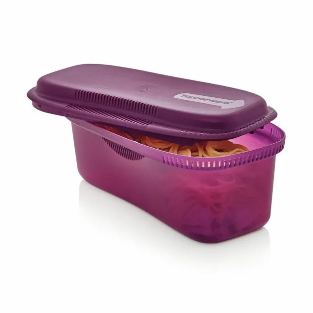 New TUPPERWARE Microwave Pasta Maker RHUBARB Purple BPA-Free