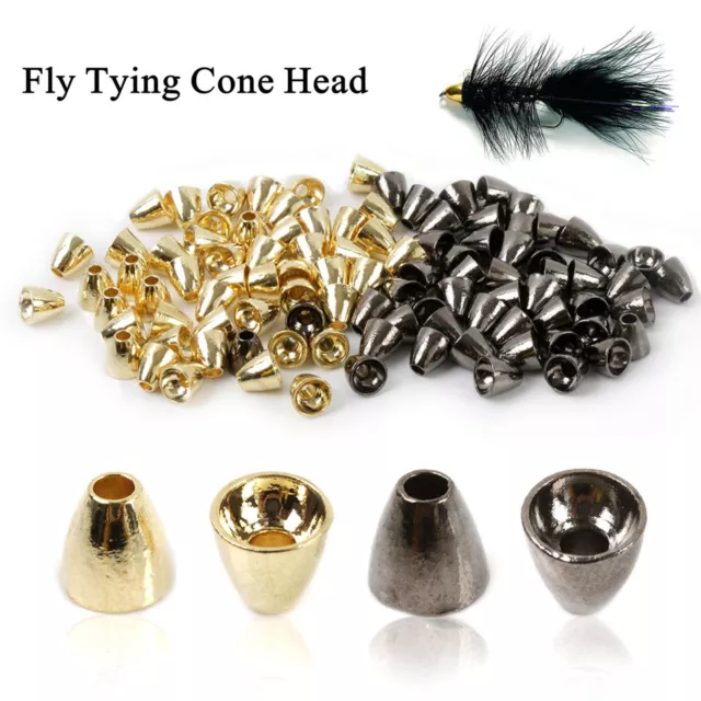 Maxcatch Tungsten Fly Tying Beads Cross Eyed Cone Head Fly Tying Material 25Pcs