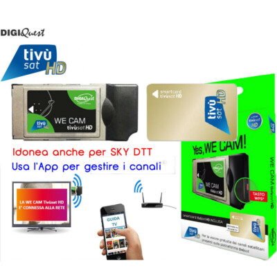 Came CAM TIVU'SAT HD SATELLITARE PER decoder e tv CARD XXX CI PER TESSERA TIVU' SAT 