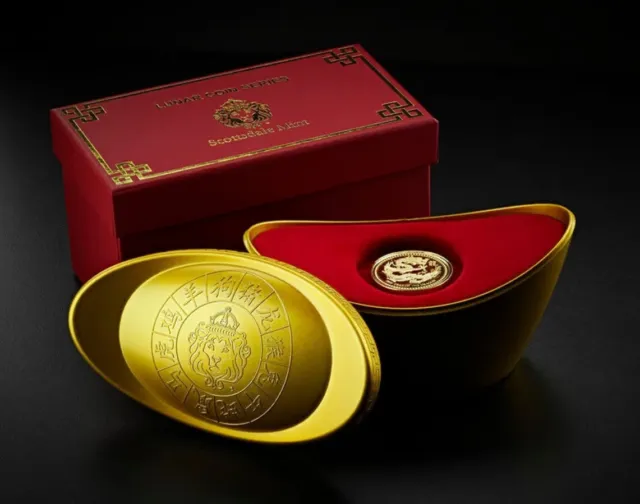 2024 1 oz gold Samoa Lunar Year of the Dragon Proof-like 1oz  999 box coa 888pcs