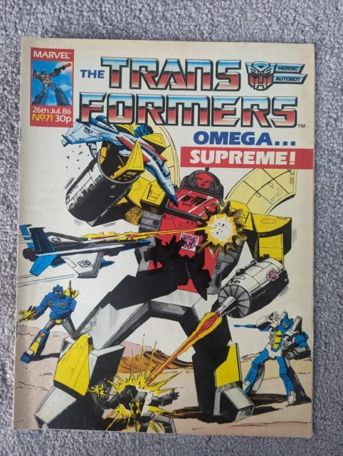 The Transformers Marvel UK Comic Issue 71- 26th July 1986