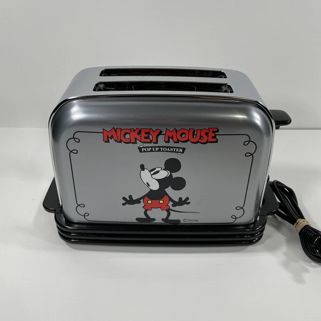 VINTAGE DISNEY MICKEY Mouse Musical Pop Up Toaster Retro 50s Chrome ...