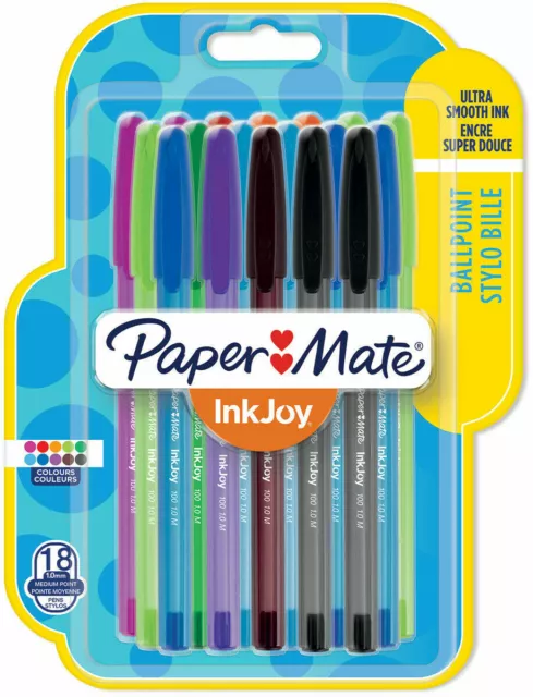 Paper Mate Ekonomiparti de 50 stylos à bille avec capuchon Vert 1 mm