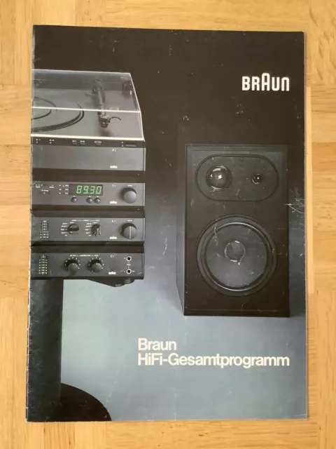 Braun, HiFi Gesamtprogramm ca. 1980 Prospekt