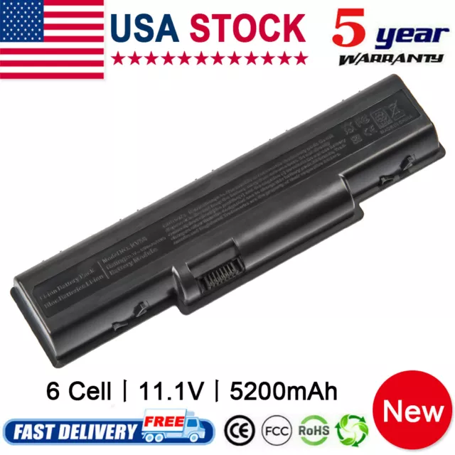 6 Cell Battery for Gateway NV52 NV53 NV54 NV56 NV58 NV5214U MS2285 NV5927U Fast