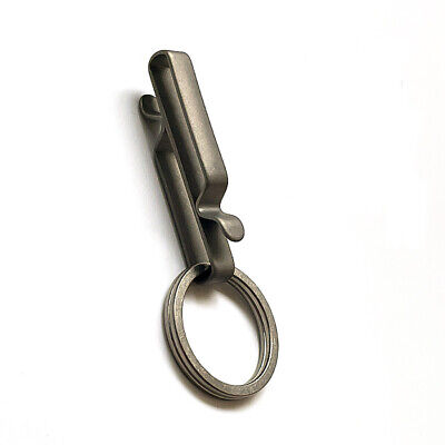 Titanium Alloy Quick Buckle Detach Belt Waist Hanging Car Keychain Key Tools EDC