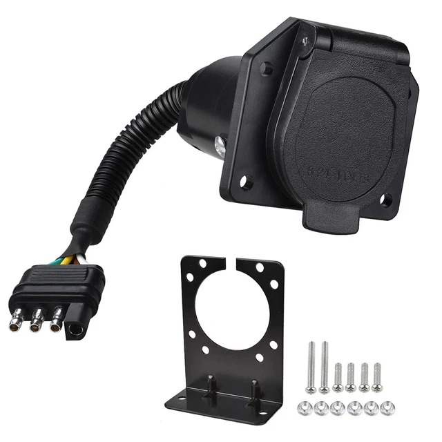 7 Pin To 13 Pin Mini Car Truck Trailer Connector T... - Grandado
