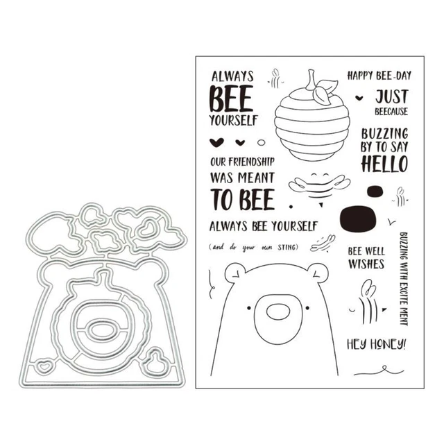 Bear Metal Cutting Dies Stencil Embossing Tool DIY Paper Cards Album Decor
