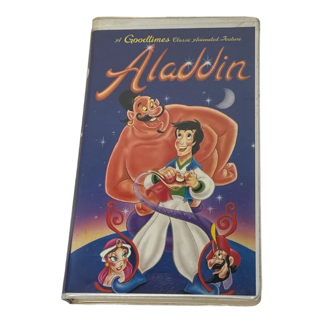 ALADDIN VHS 1992 A Good times Classic Animated Feature Not Disney Clam ...