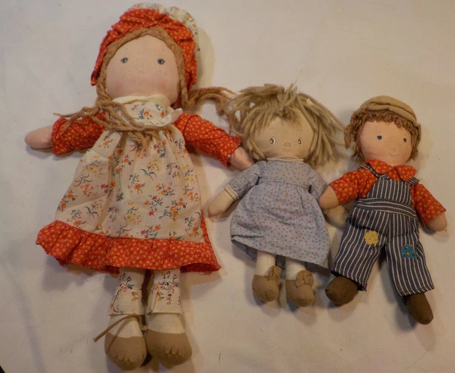 Vintage Holly Hobbie Knickerbocker Carrie Robby betsy clark Cloth Ragdoll lot