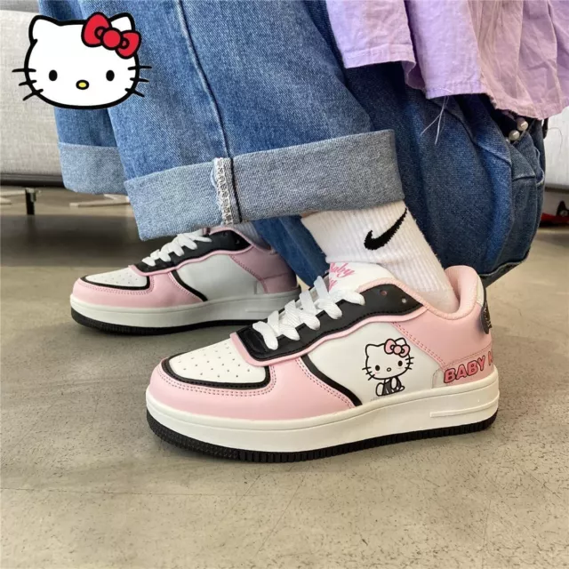 Kawaii Sanrio Hello Kitty Kuromi Women's Shoes Cartoon Sneaker Running Shoes-