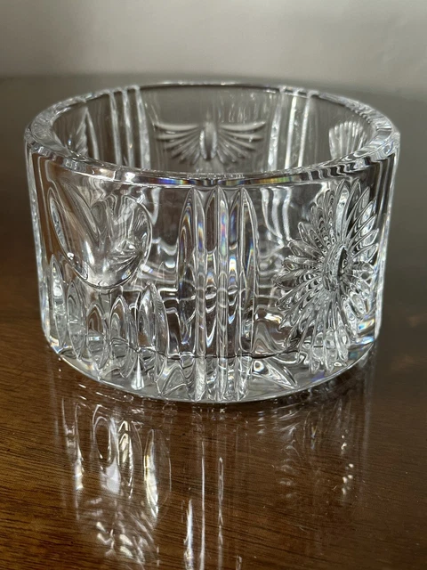 Vintage Waterford Crystal Millennium 2000 Pattern Champagne Bottle Coaster Bowl